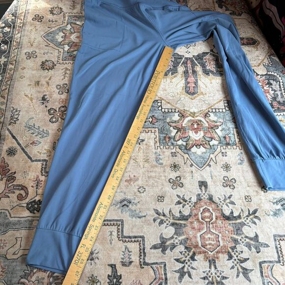 Athleta Salutation Jogger Pants Athletic Yoga Leggings Light Blue Size Small - Picture 7 of 8
